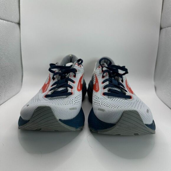 Brooks Adrenaline GTS 22 Shoes Mens Size 8.5 D Gray Red Running Trainer Cushion - Picture 2 of 11